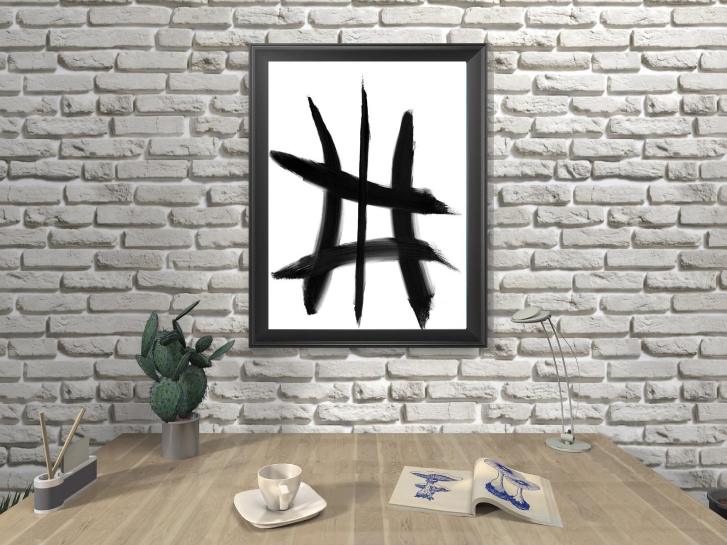 Anastasia Vasilyeva - Black white abstraction 021 (2020)

Painting on high quality, acid free, high density paper. Conceptual minimalist abstract painting designed in calligraphic style. The picture is painted on thick paper and can be framed for