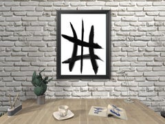 Black White Abstraction 021 Painting by Anastasia Vasilyeva, 2020