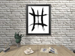 Black White Abstraction 022 Painting by Anastasia Vasilyeva, 2020