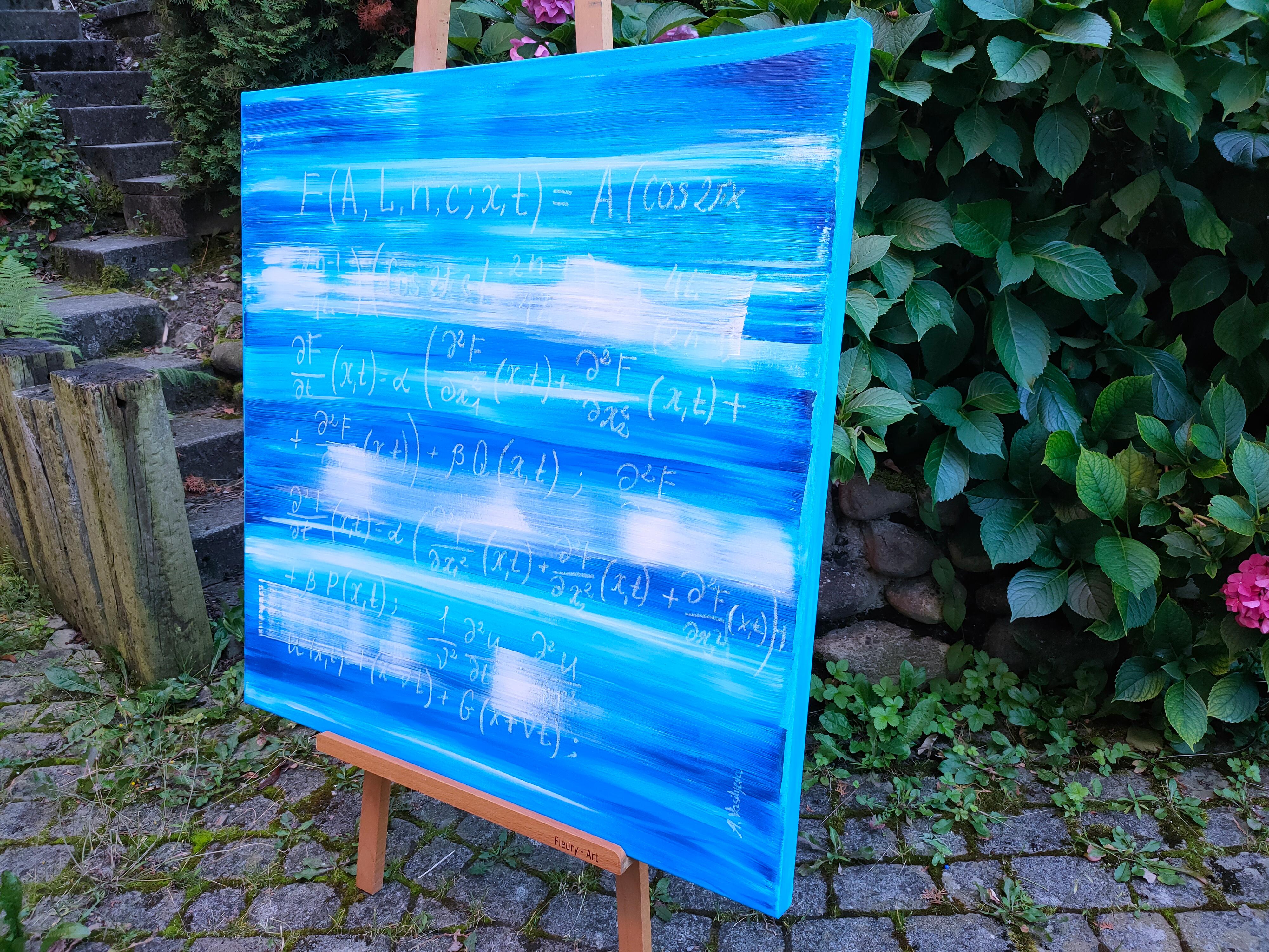 Les vagues bleues, collection Science Art de Anastasia Vasilyeva en vente 2
