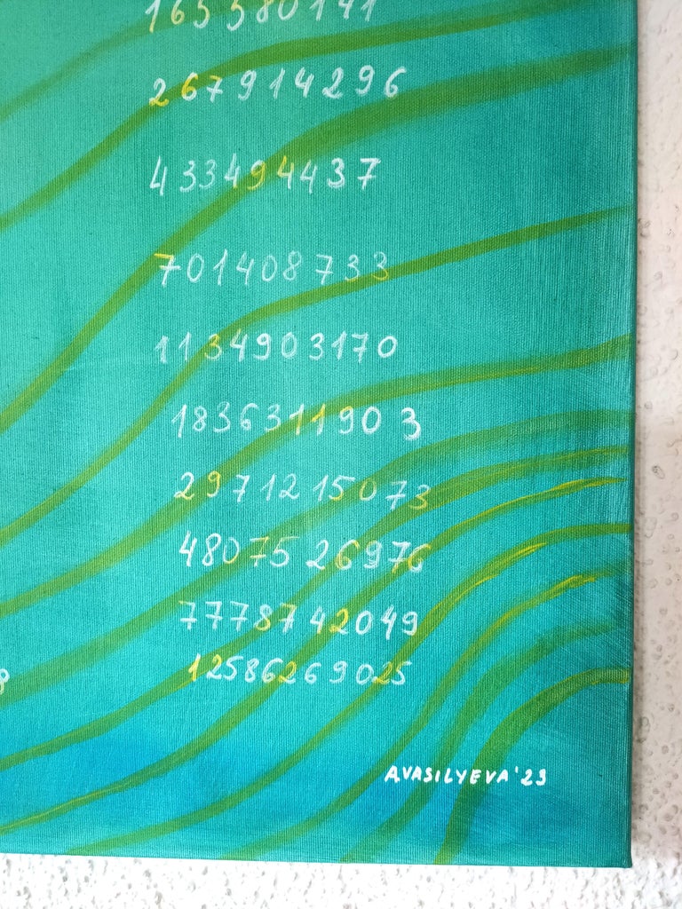 Anastasia Vasilyeva - Conceptual colorfield style painting, Fibonacci ...