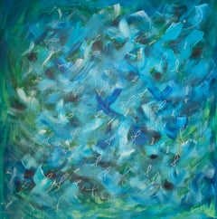 Deep Sea, Interior Abstraction 150x150cm