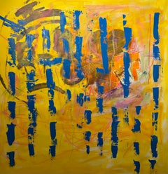 Let's come together, Large scale mixed media painting by Anastasia Vasilyeva