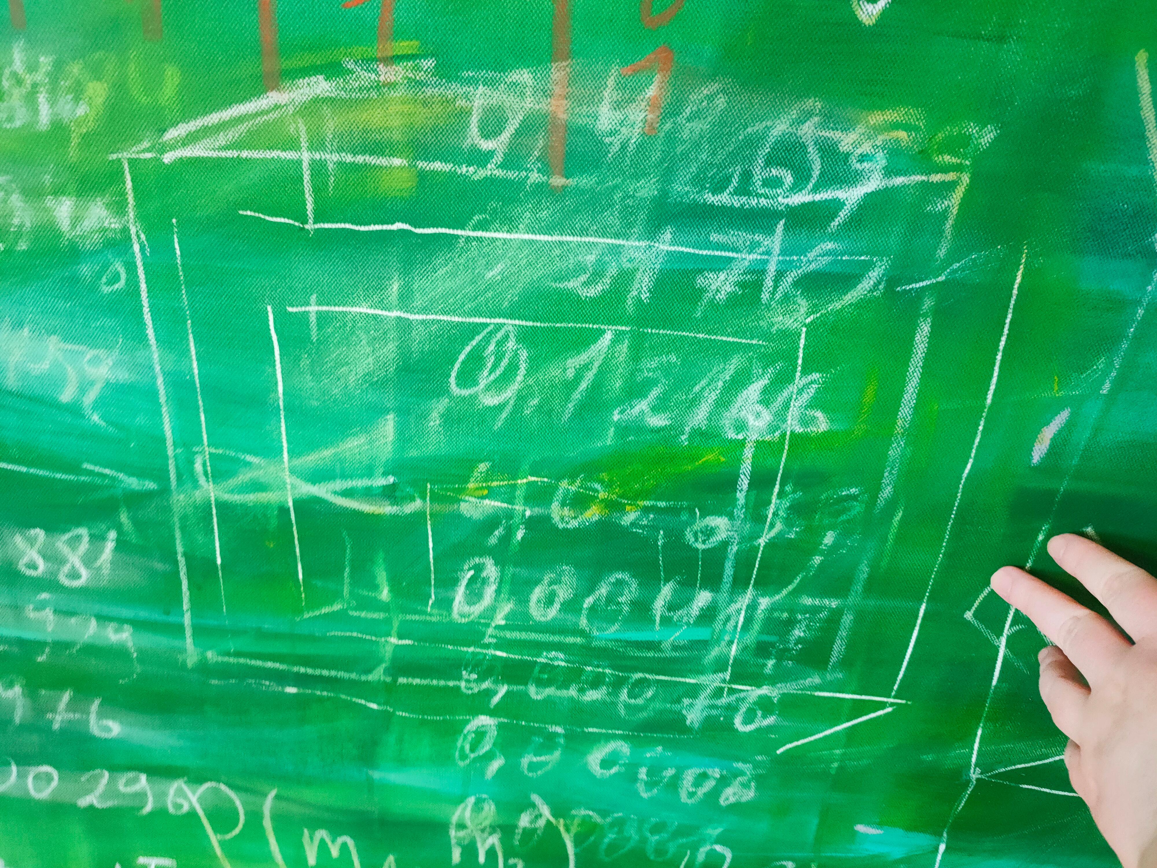 Vieille planche d'école, XXXL Peinture conceptuelle de Anastasia Vasilyeva 5