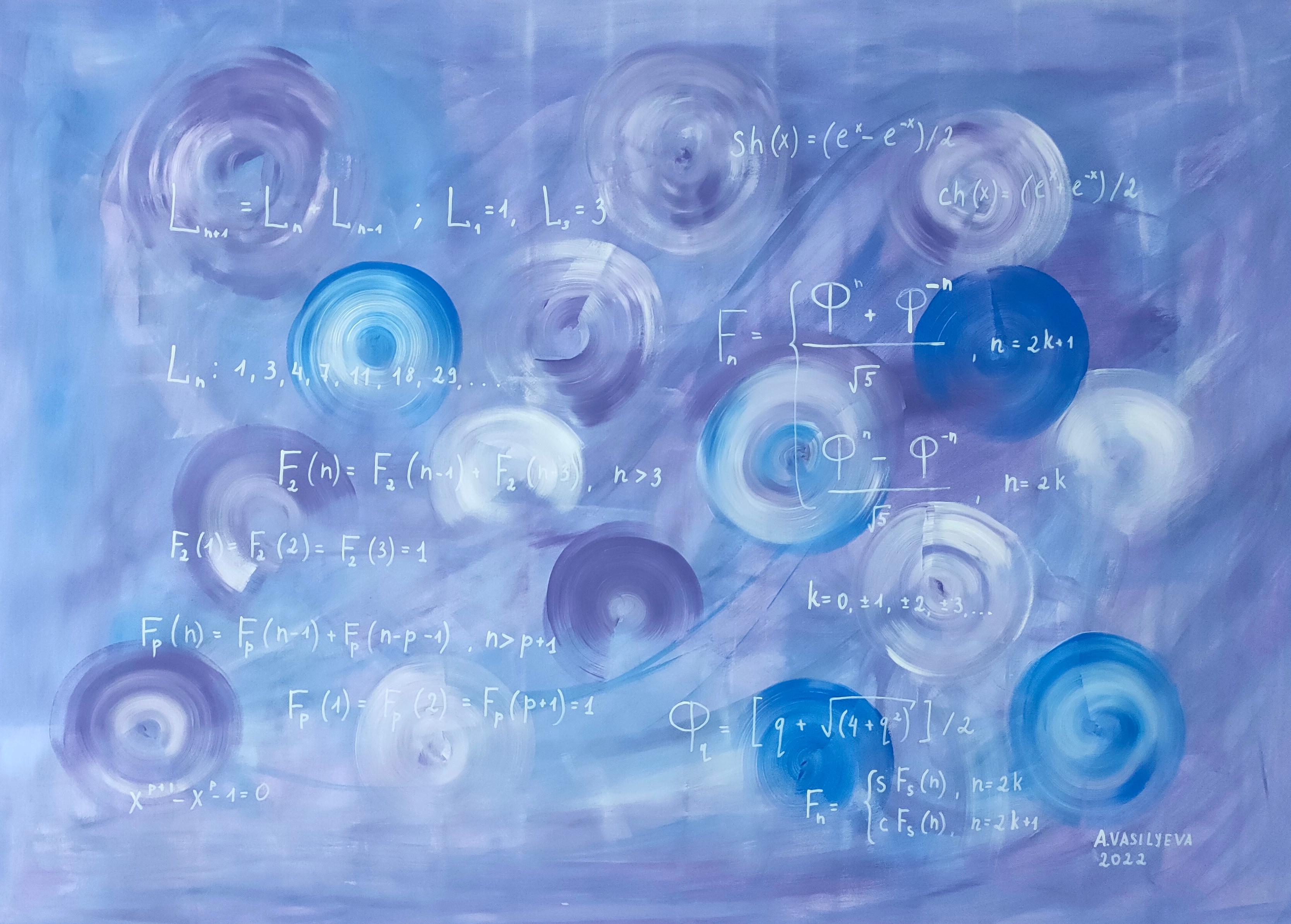 Anastasia Vasilyeva Abstract Painting - Peace and Harmony, Science Art