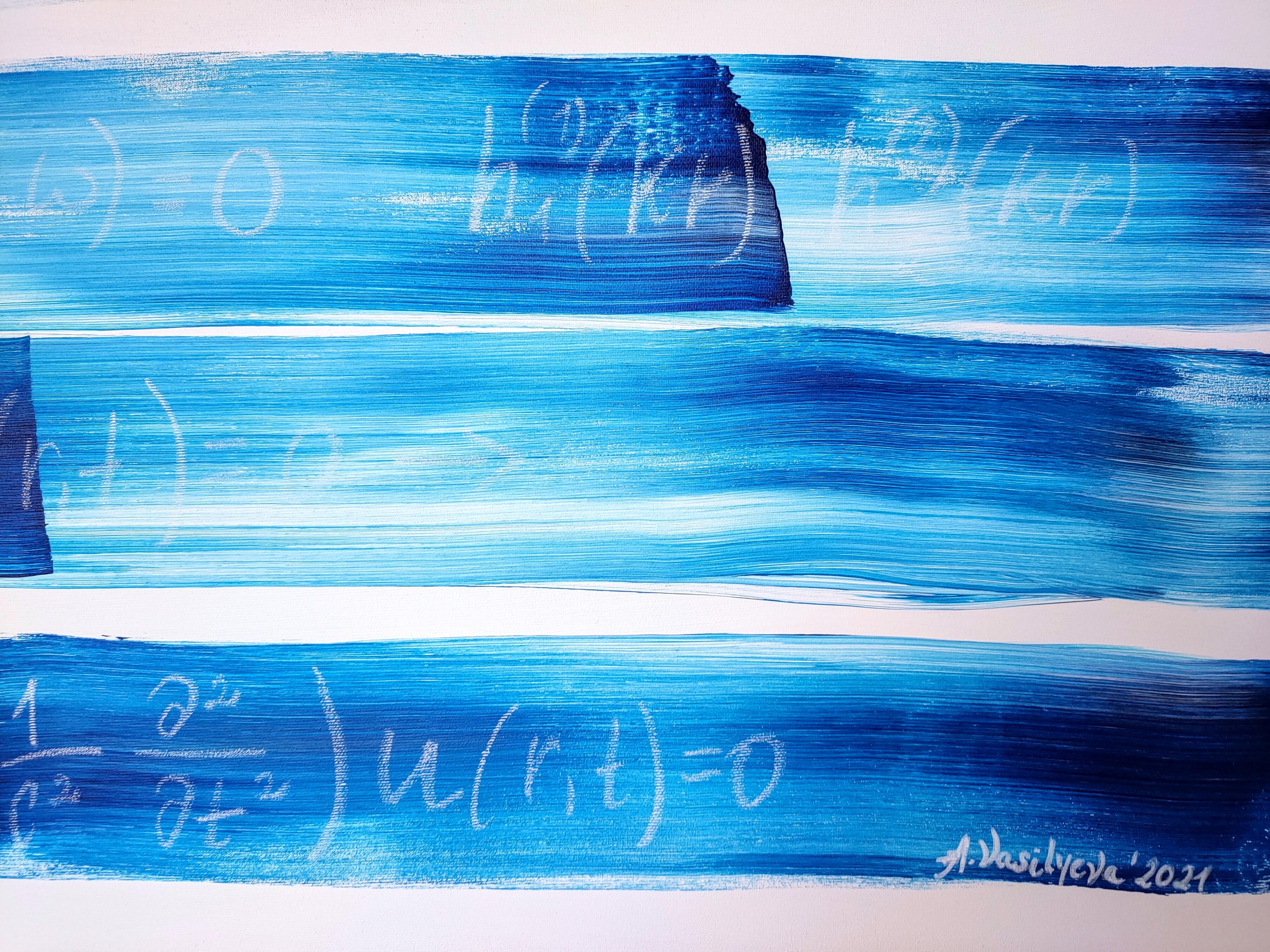 Wave Theory, Science Art Collection - Conceptual Mixed Media Art by Anastasia Vasilyeva
