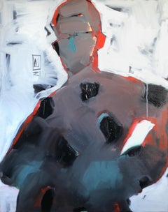 "Contro il sole" Pittura ad olio 55" x 43" pollici di Anastasiia Danilenko