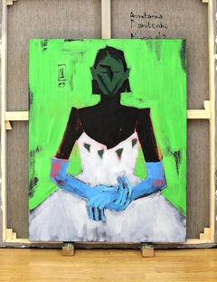 "Ballerina" Oil Painting 35" x 27" inch by Anastasiia Danilenko