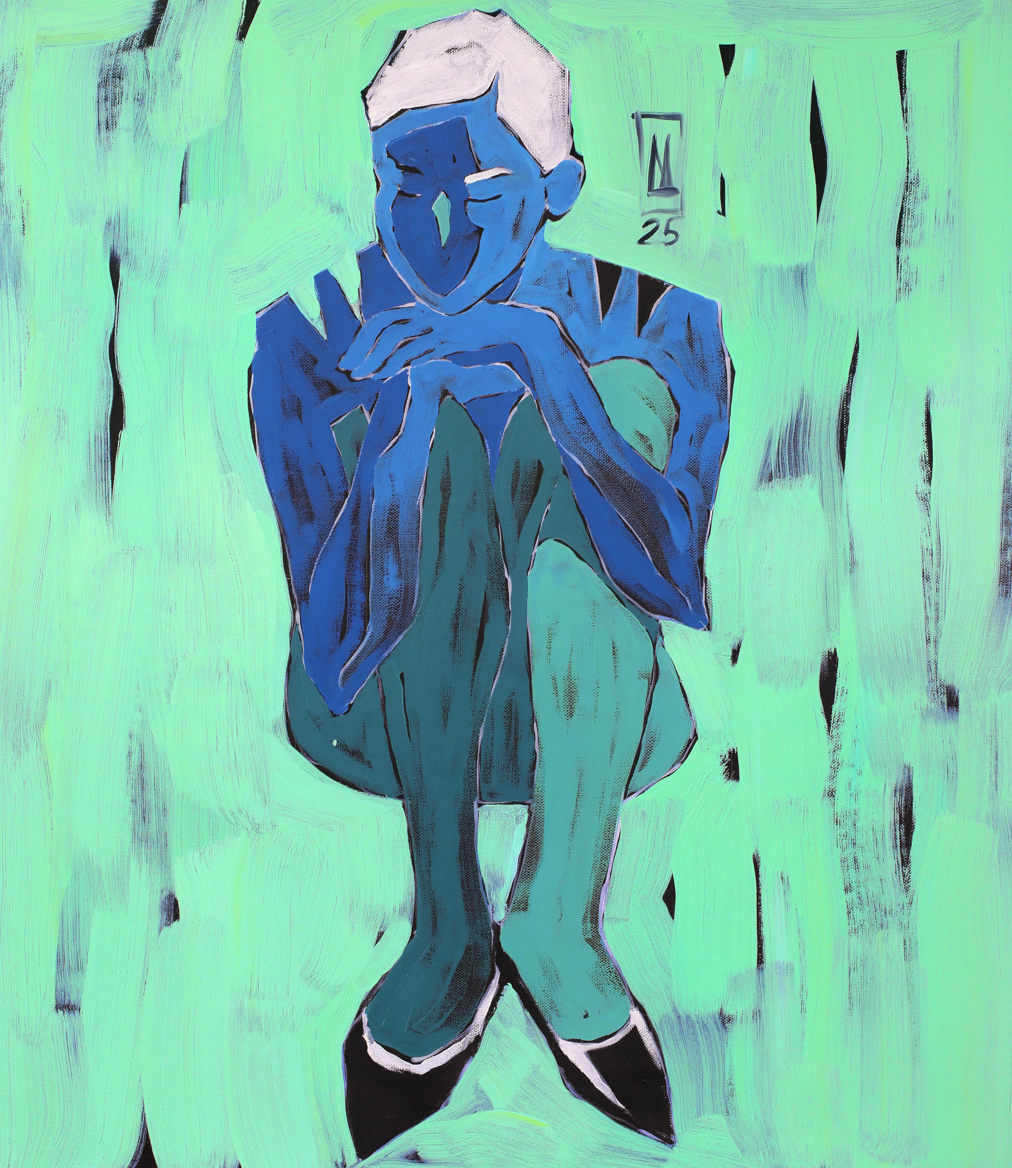 "Immersion" Oil Painting 31.5" x 27.5" inch by Anastasiia Danilenko