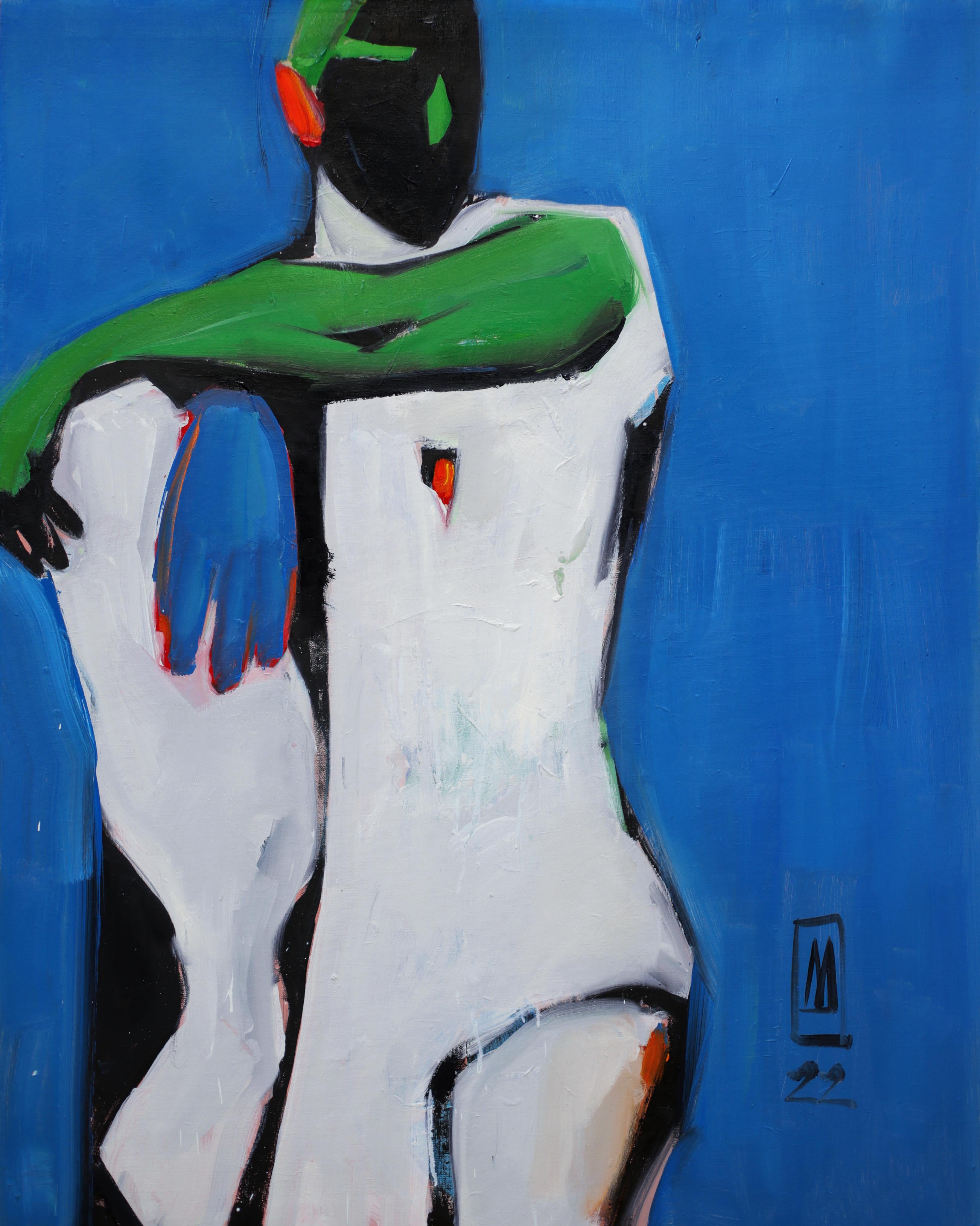 "Naked" Oil Painting 35" x 27" inch by Anastasiia Danilenko