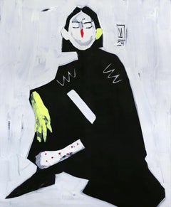 "Restraint" Pittura a olio 43" x 35" pollici di Anastasiia Danilenko