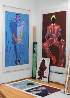 "Romeo" Oil Painting 59" x 33.5" inch by Anastasiia Danilenko