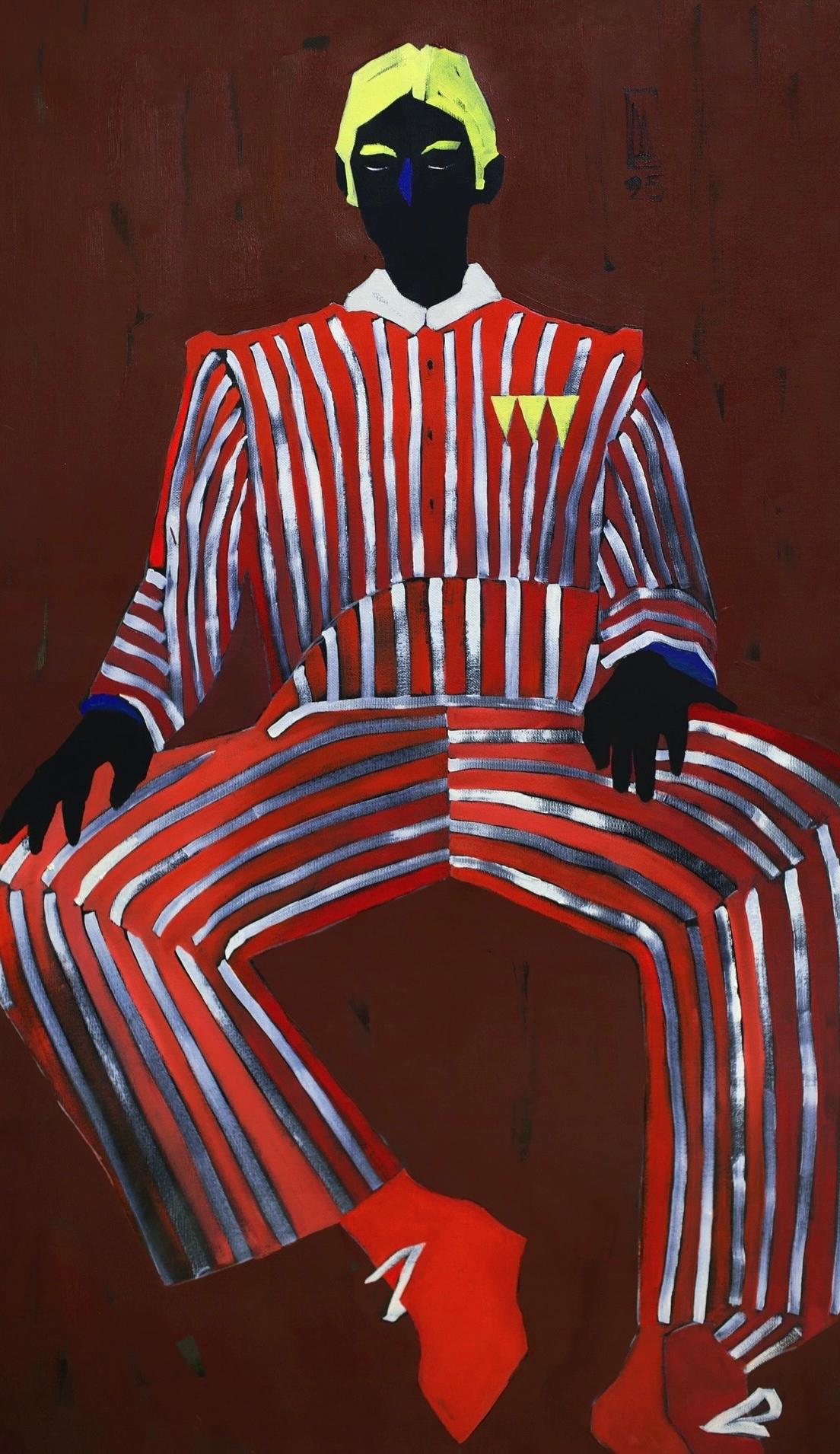 "Romeo" Oil Painting 59" x 33.5" inch by Anastasiia Danilenko