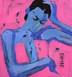 "Lei" Pittura a olio 23" x 21,5" pollici di Anastasiia Danilenko