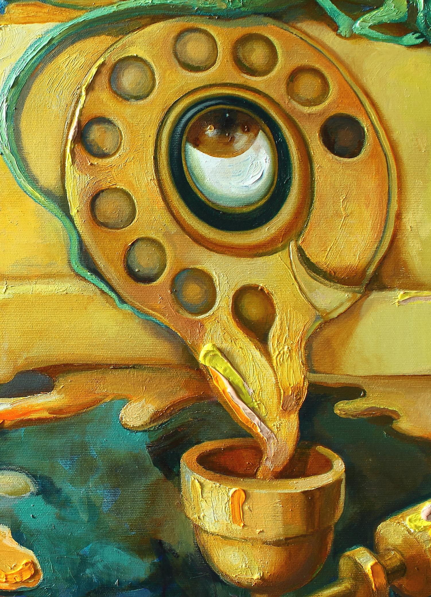 Oficina presidencial - Animal Painting Marrón de Anastasiia Grygorieva