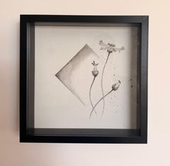 Cornflowers, Minimalist Still Life Painting, Acrylic on Canvas, 2026