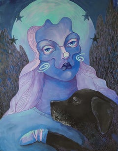 Sad angel, 135x110cm, canvas, acrylic