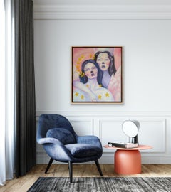 Sisters, 80x70cm, acrylic on canvas