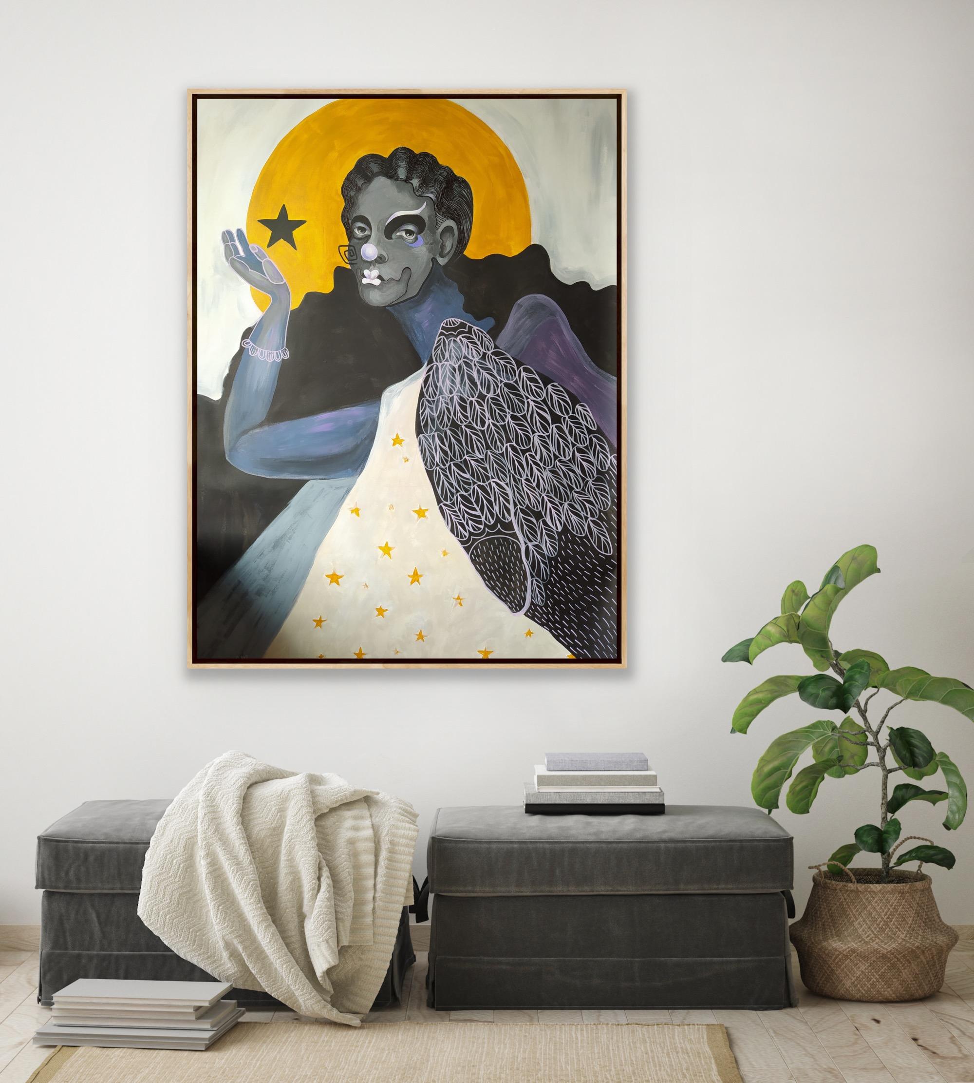 Estrella, 130x105cm, acrílico sobre lienzo - Painting de Anastasiya Akulova