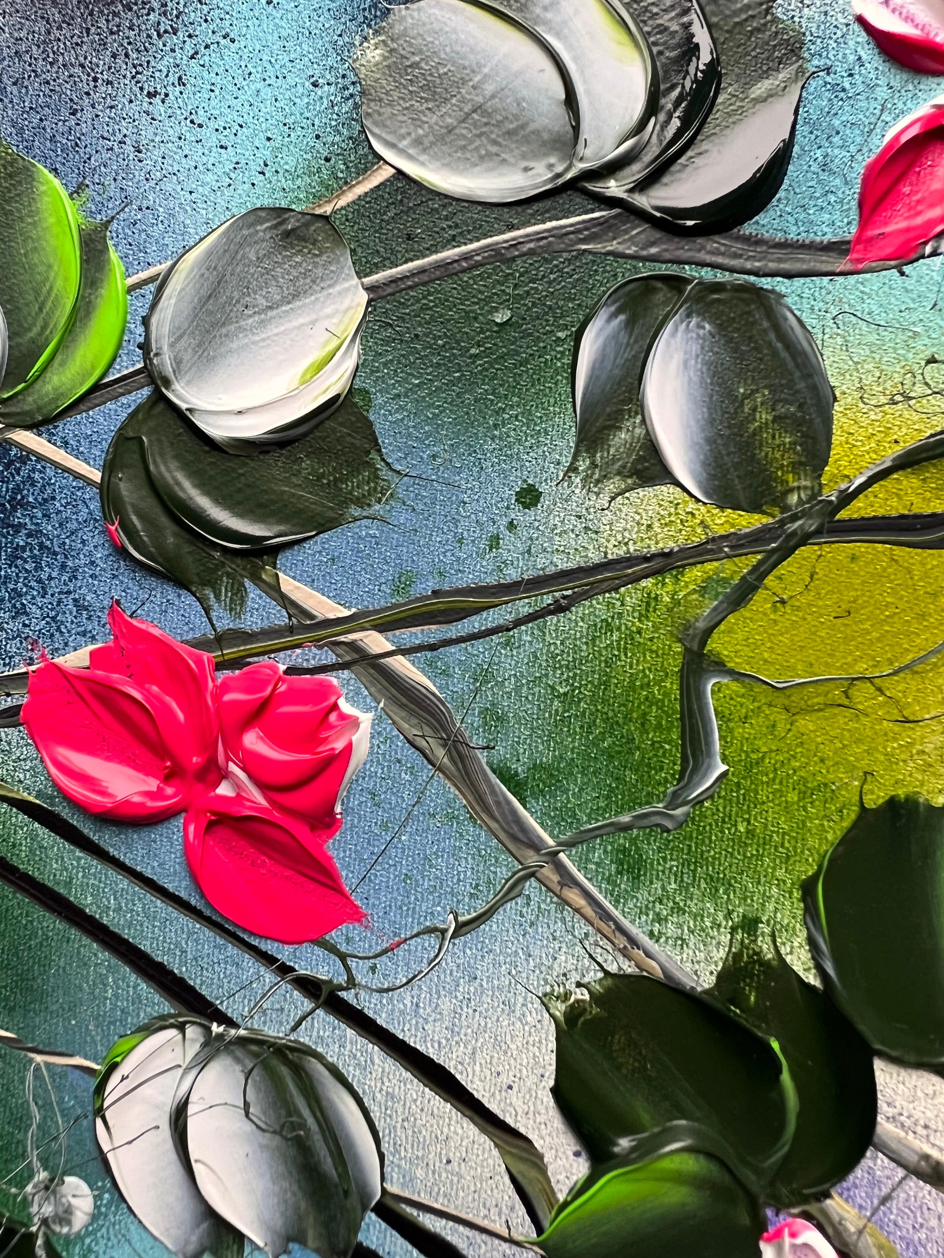 Garden Flowers IX - fiori romantici 3d, regalo perfetto per la donna, A. Valentin in vendita 4