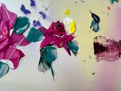 "Breeze Of Senses" floral large painting