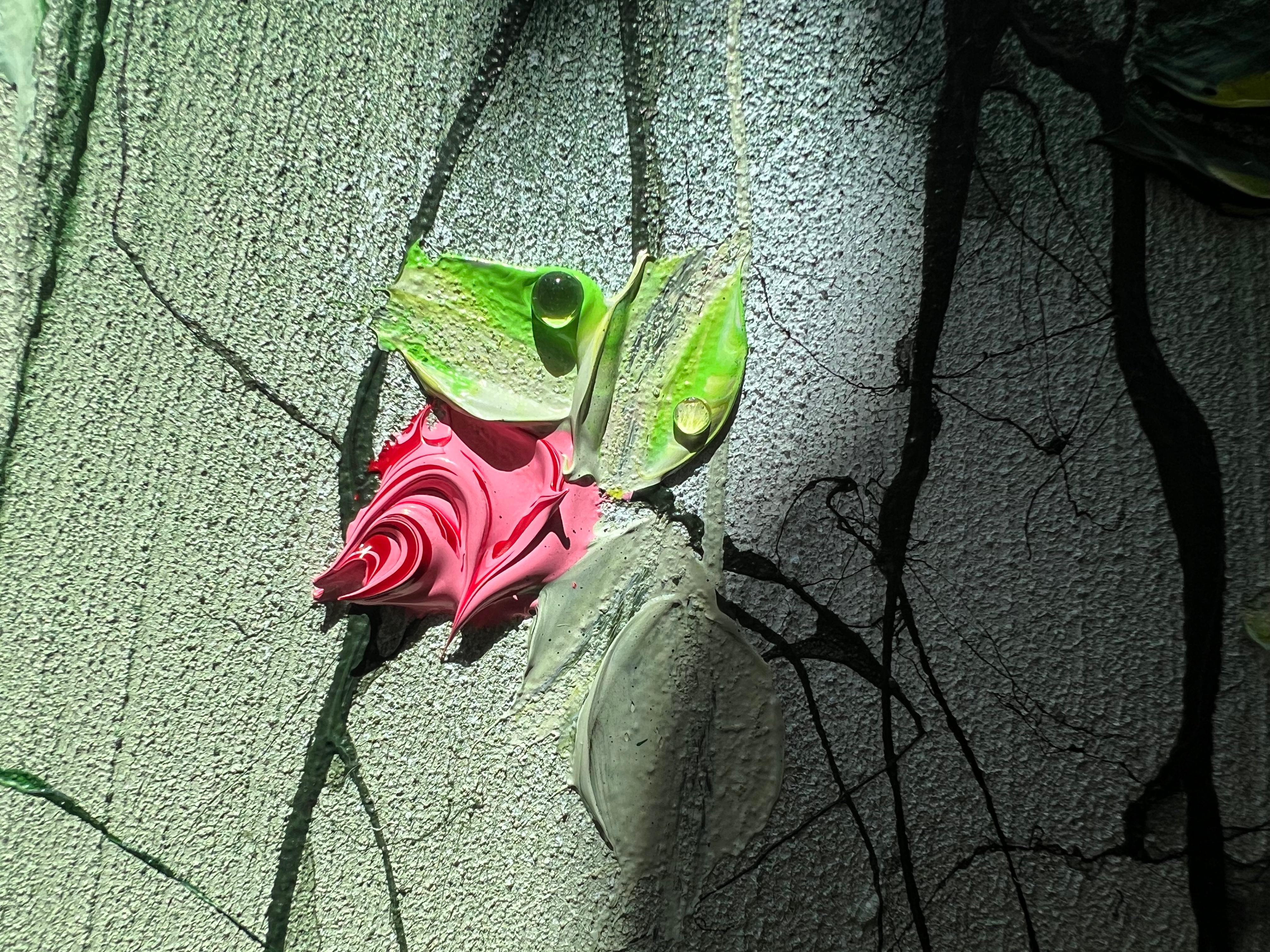 „Enchanted Hanakotoba“ Grün-Rose-Blumenkunst im Angebot 9