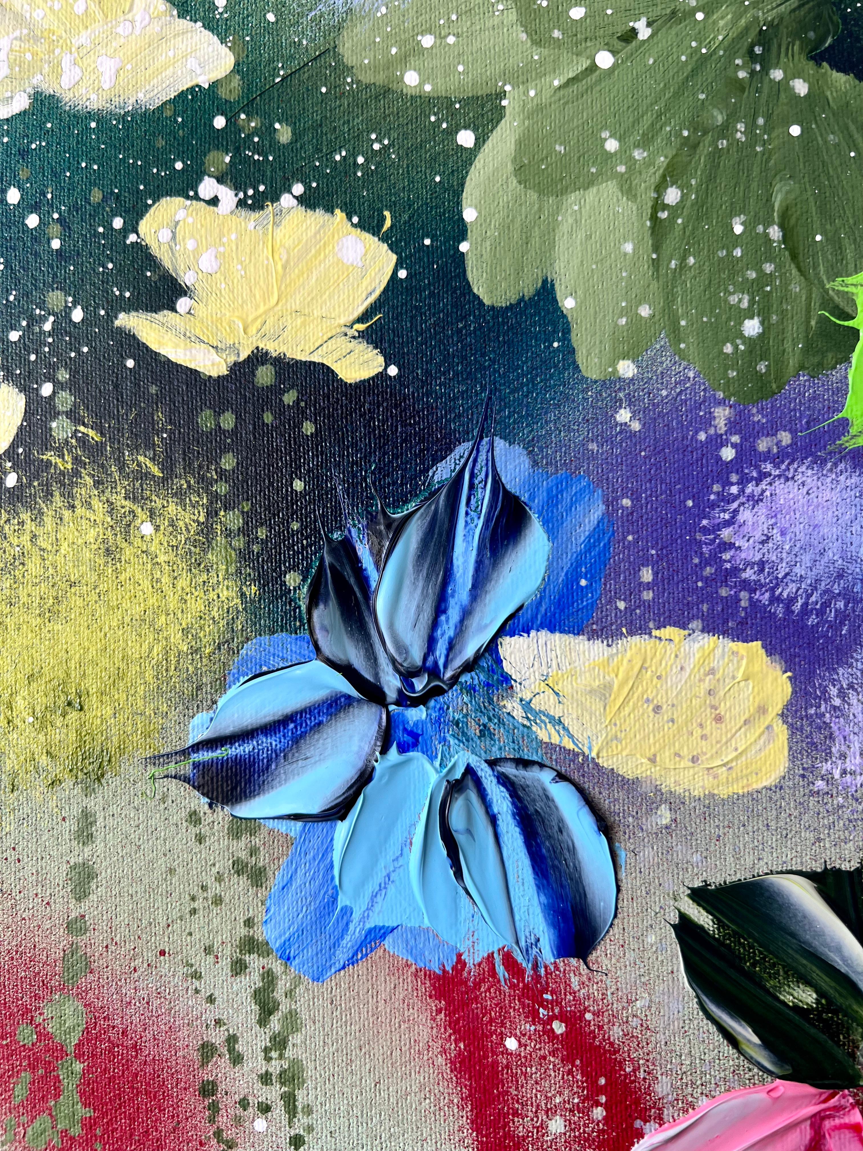 „First Ray“ Texturierte Blumenkunst im Angebot 11