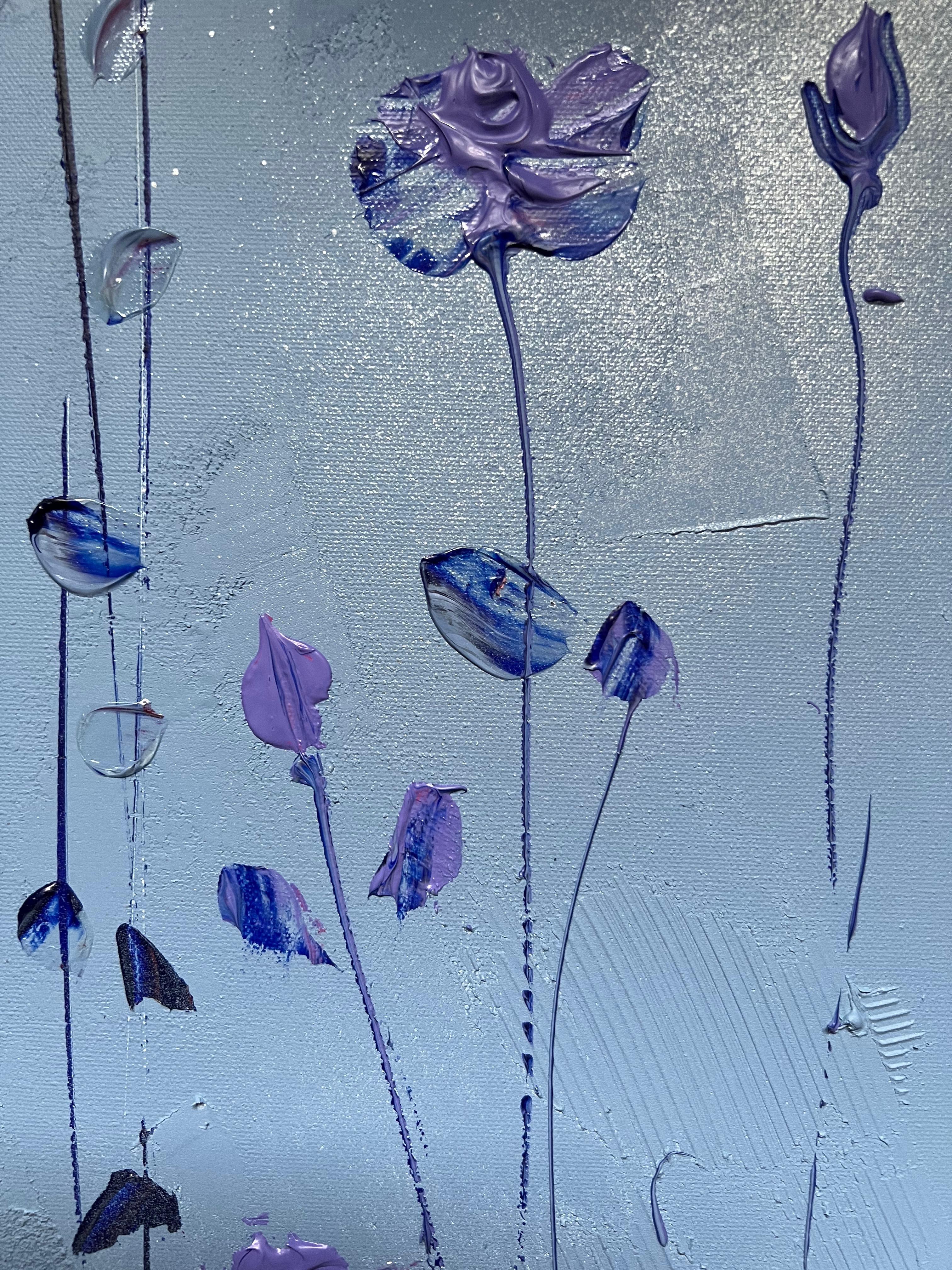 Arte floreale viola 
