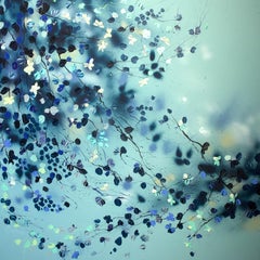 Anastassia Skopp - "Flower Space II" floral very large light painting "Flower Space II" floral very large light painting