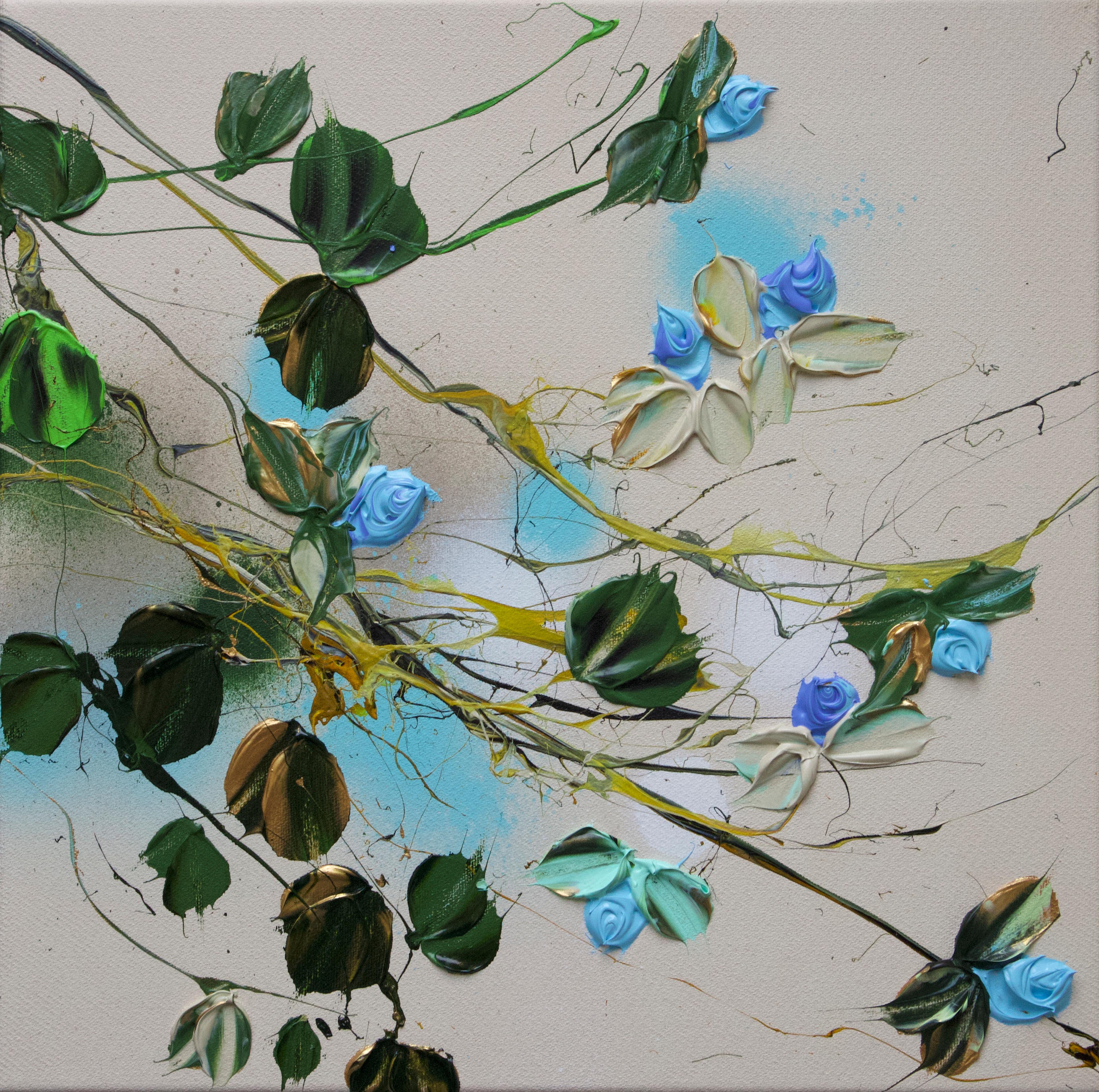 Anastassia Skopp Interior Painting - "For You" floral small painting