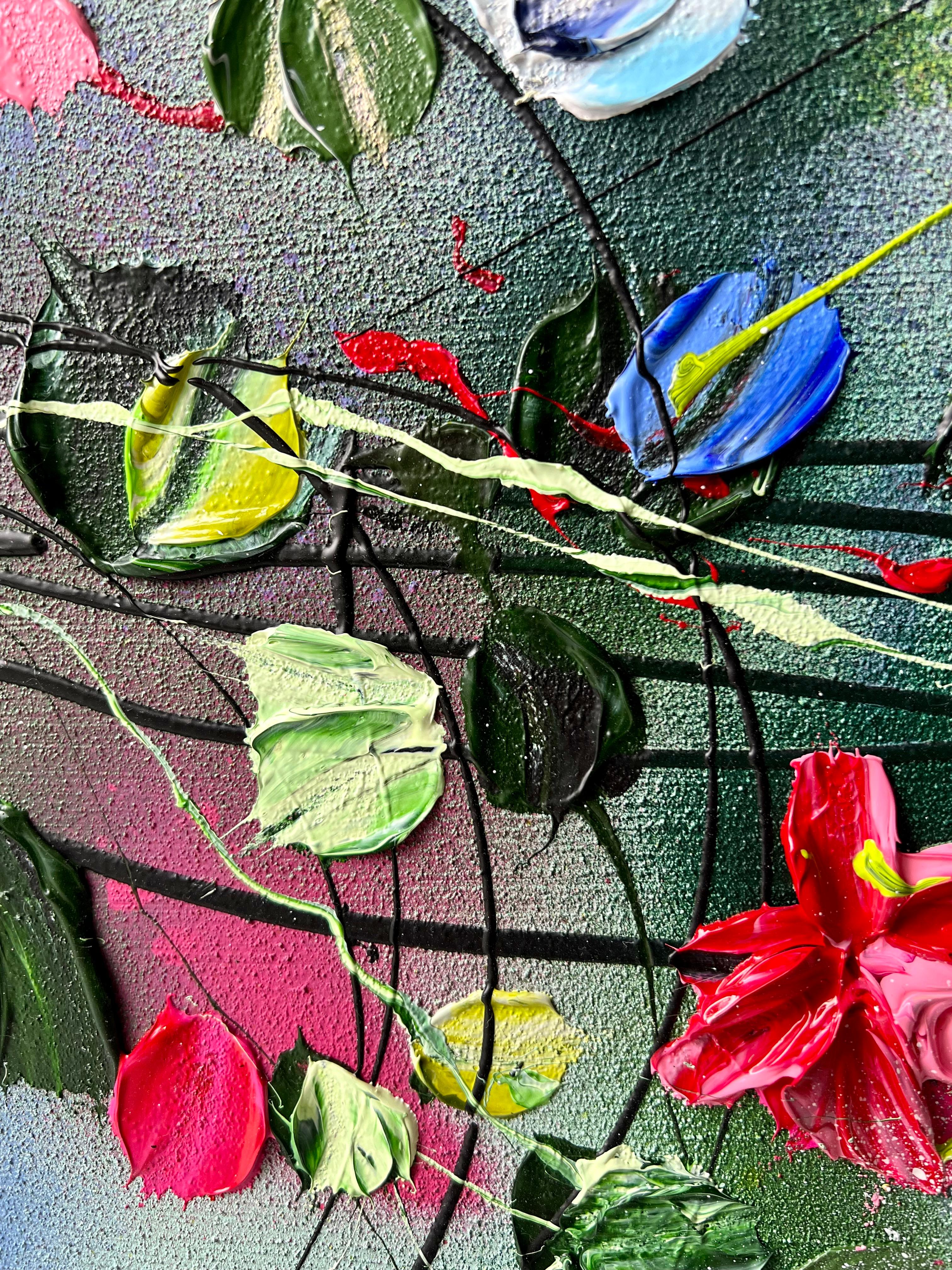 Grande peinture florale « Journey Into Yourself » en vente 6