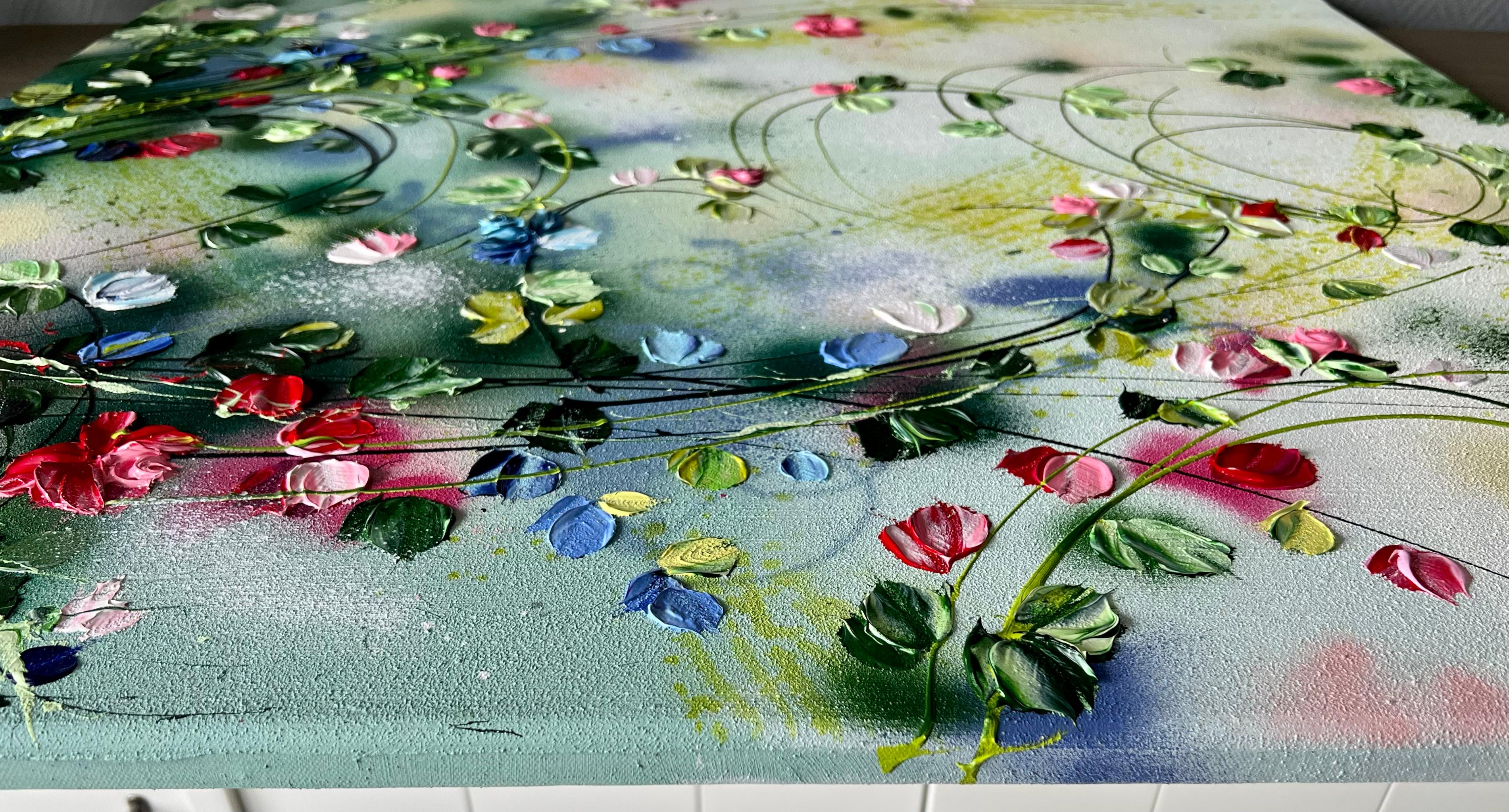 Grande peinture florale « Journey Into Yourself » en vente 11