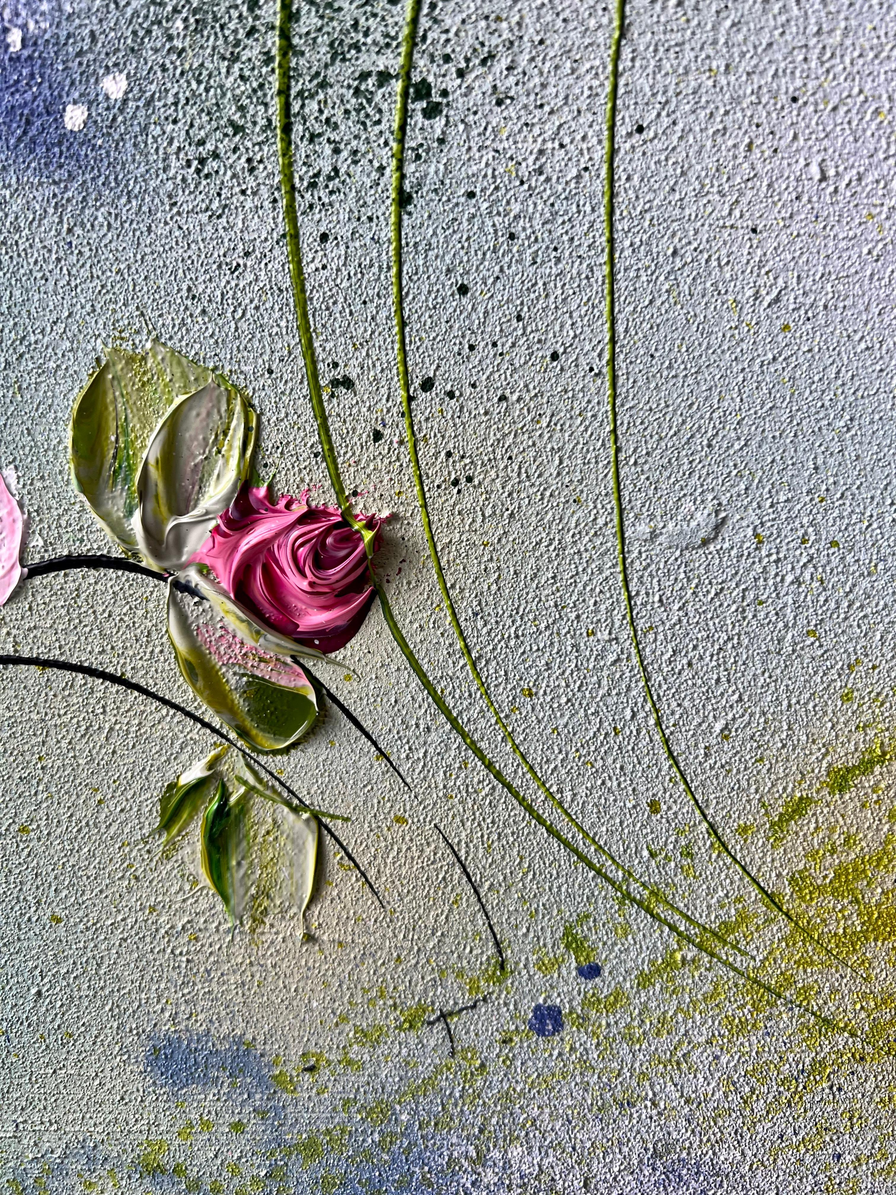 „Journey Into Yourself“, großes Blumengemälde im Angebot 13