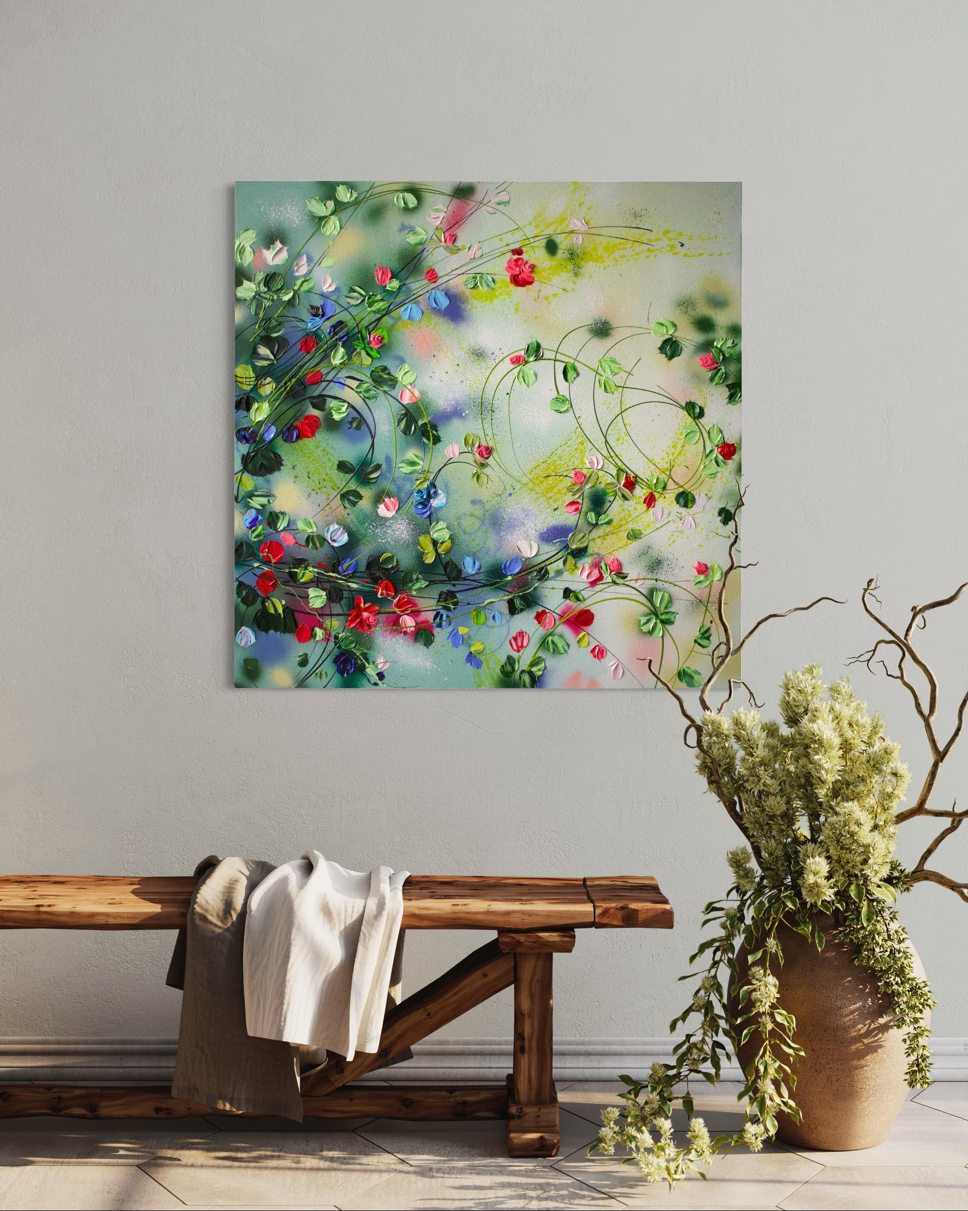 „Journey Into Yourself“, großes Blumengemälde im Angebot 3