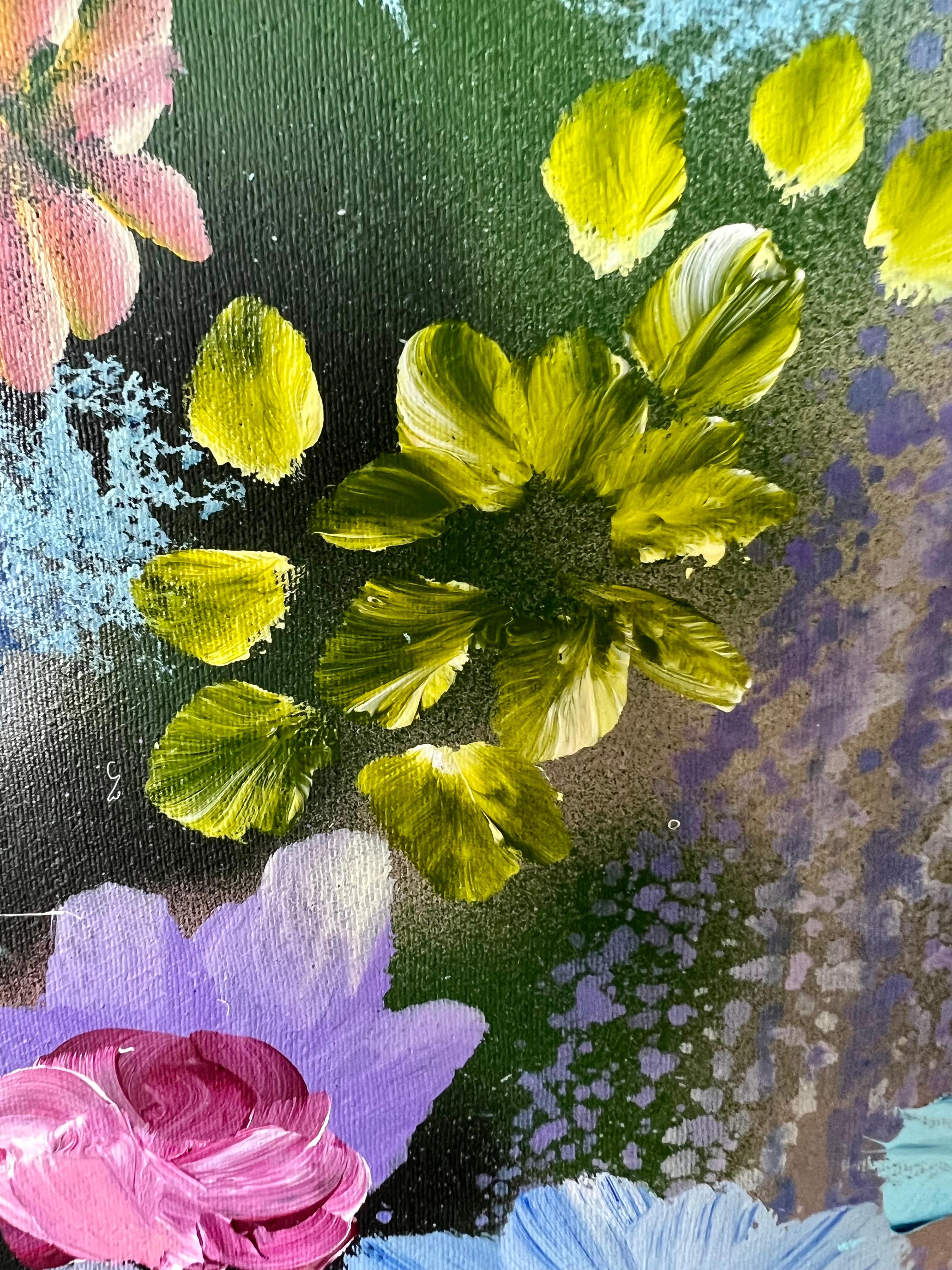 Peinture d'art floral Komorebi XV en vente 7