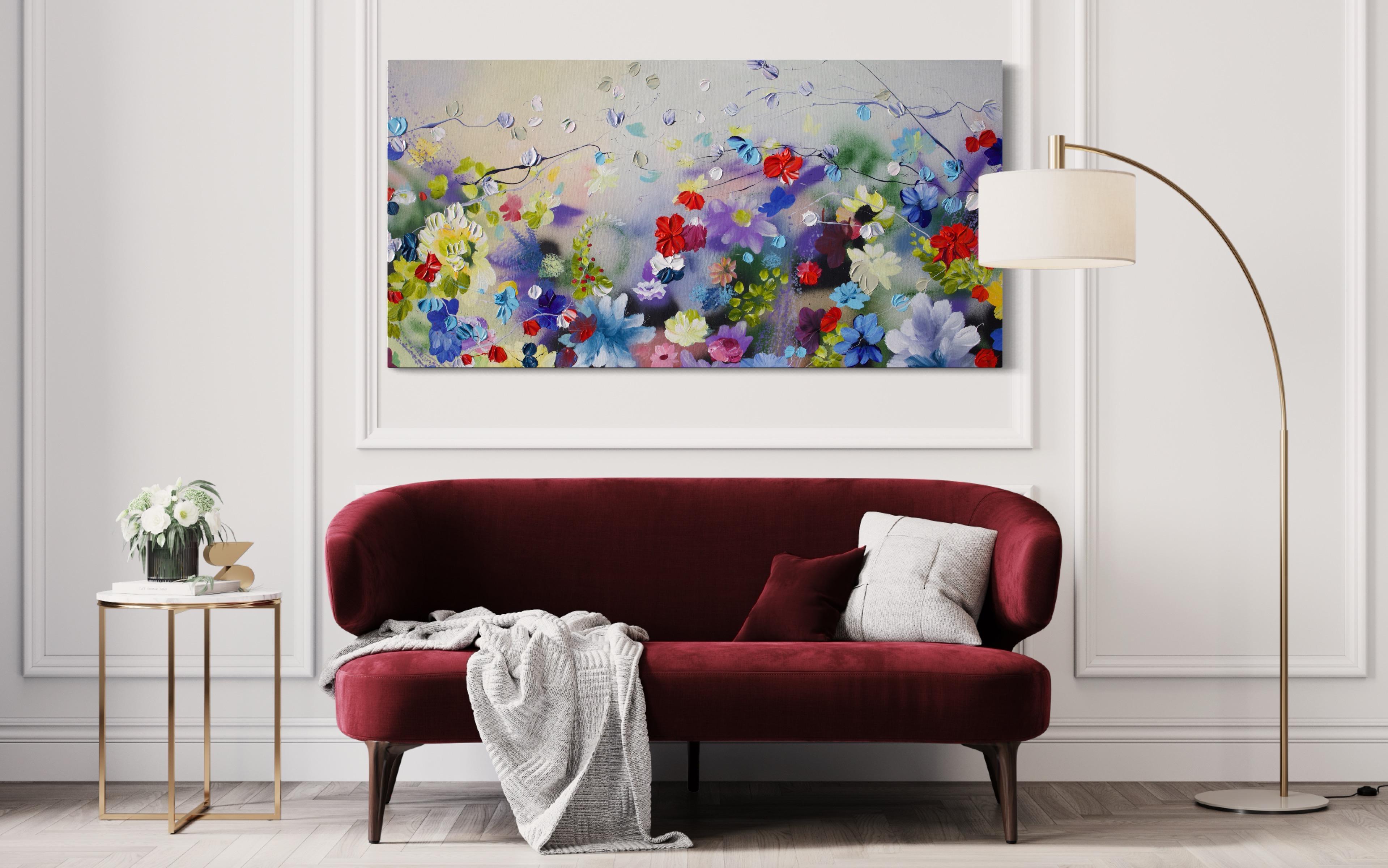 Peinture d'art floral Komorebi XV en vente 13