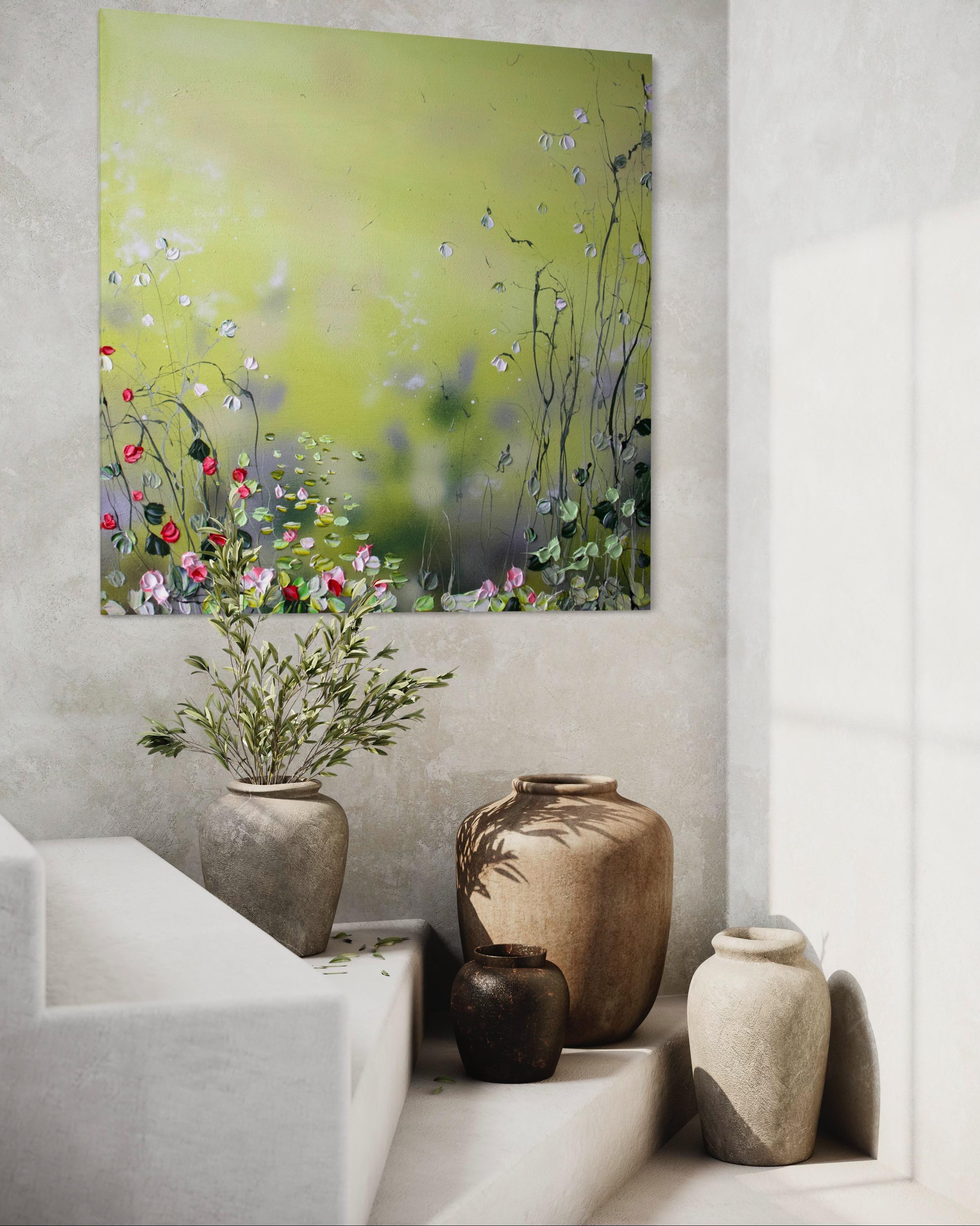 Art floral « Lily Pond In Yellow » en vente 9