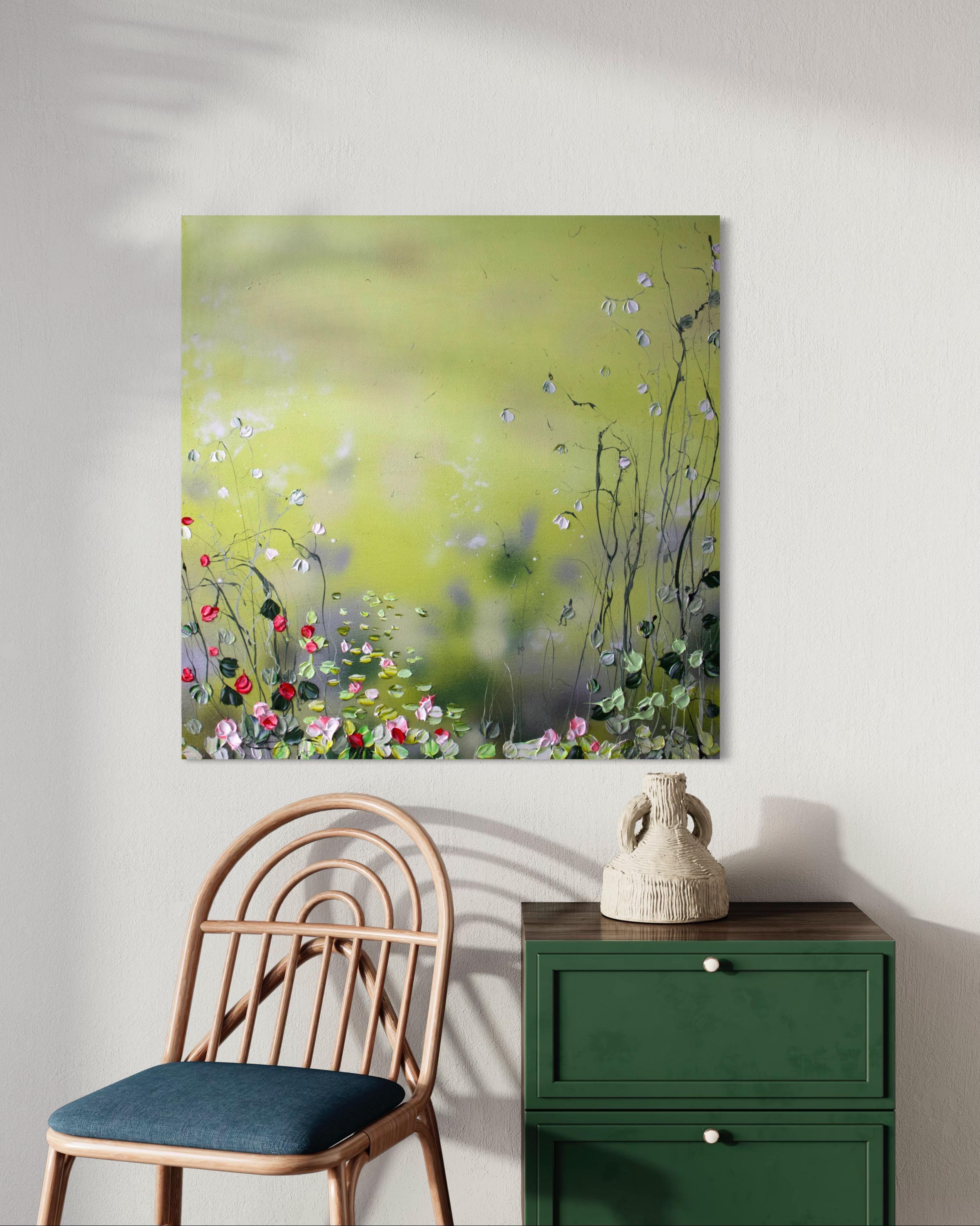 Art floral « Lily Pond In Yellow » en vente 10