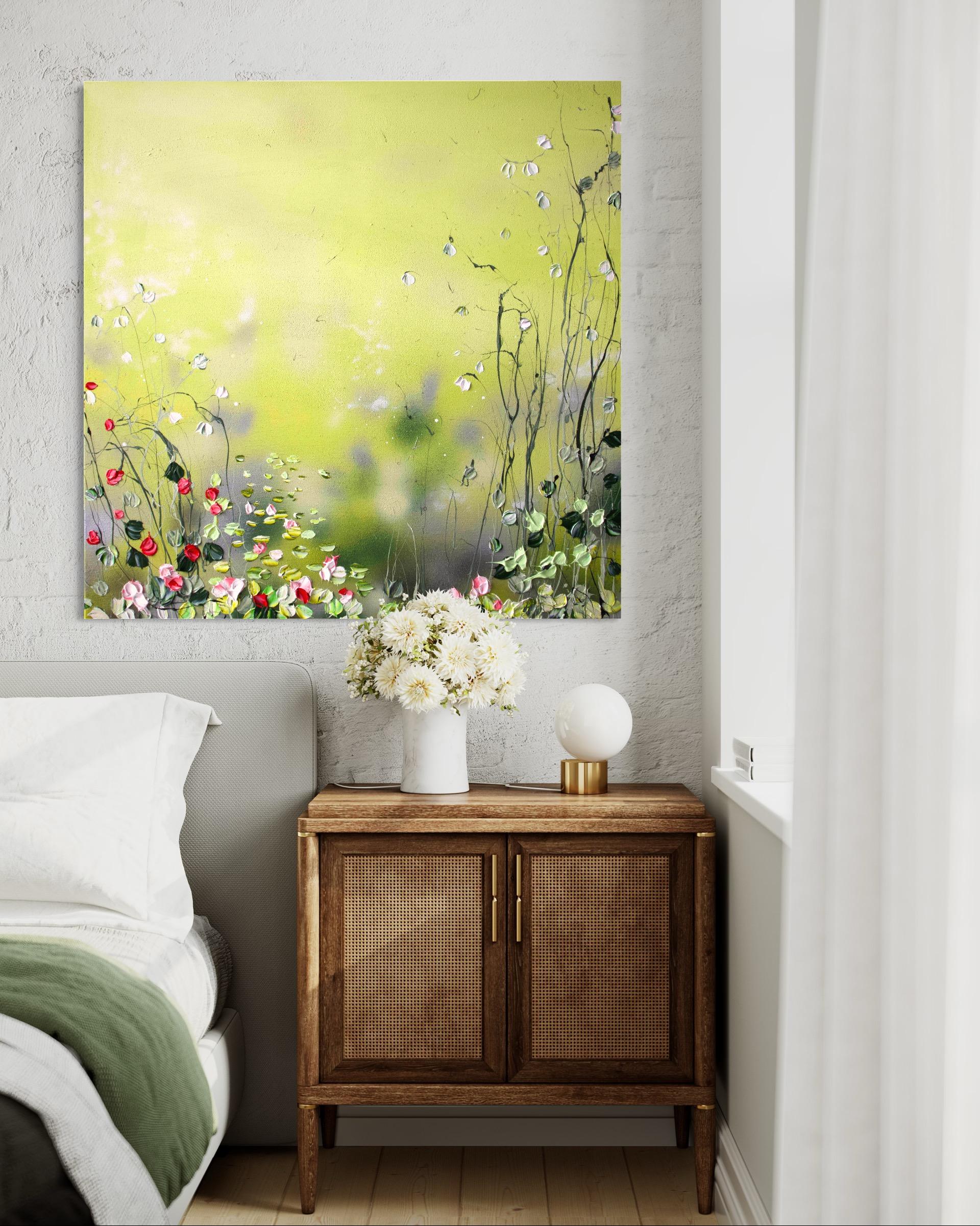 Art floral « Lily Pond In Yellow » en vente 12