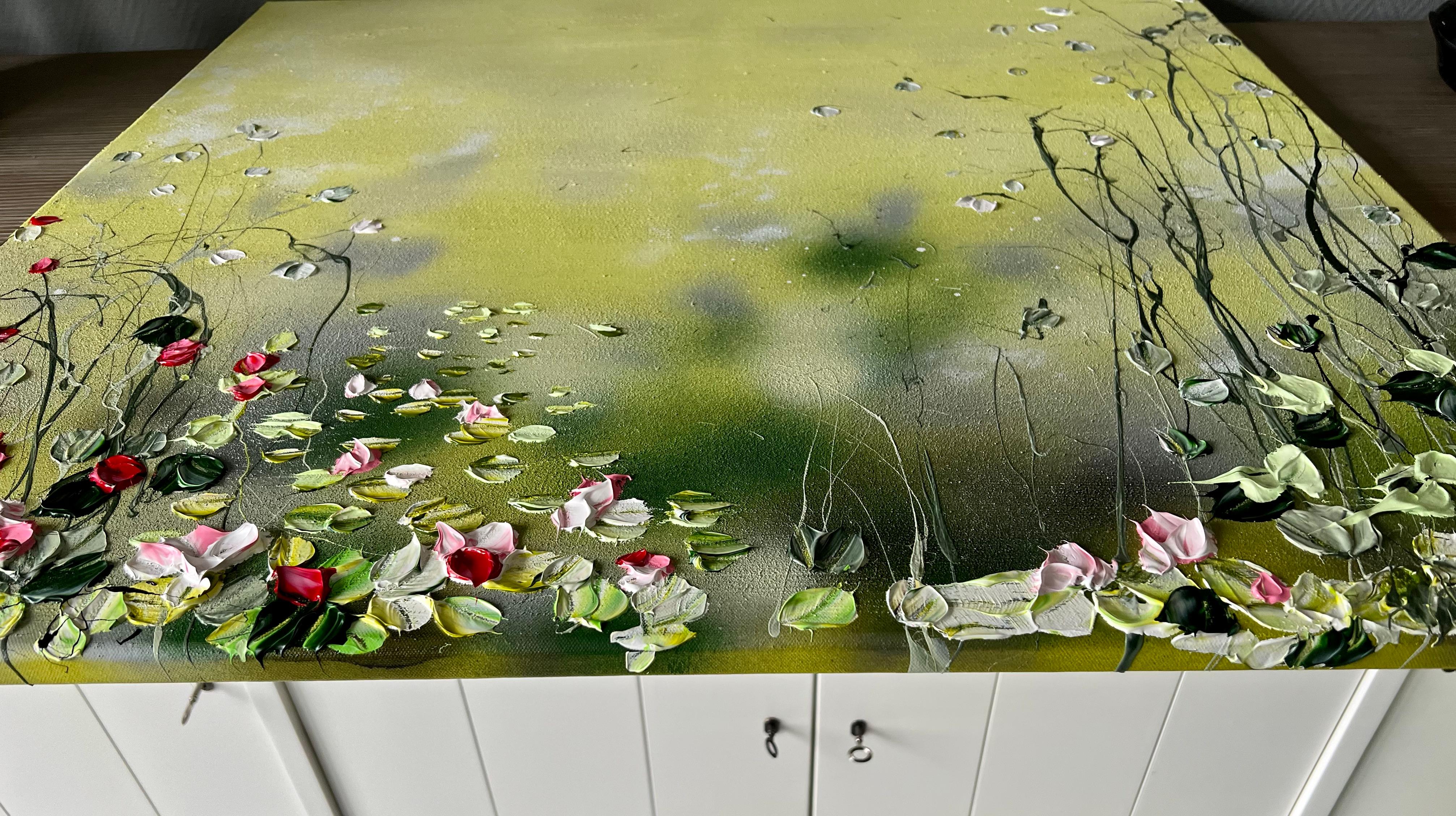 Art floral « Lily Pond In Yellow » en vente 14