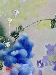 "Mizuki Serenity” floral large painting