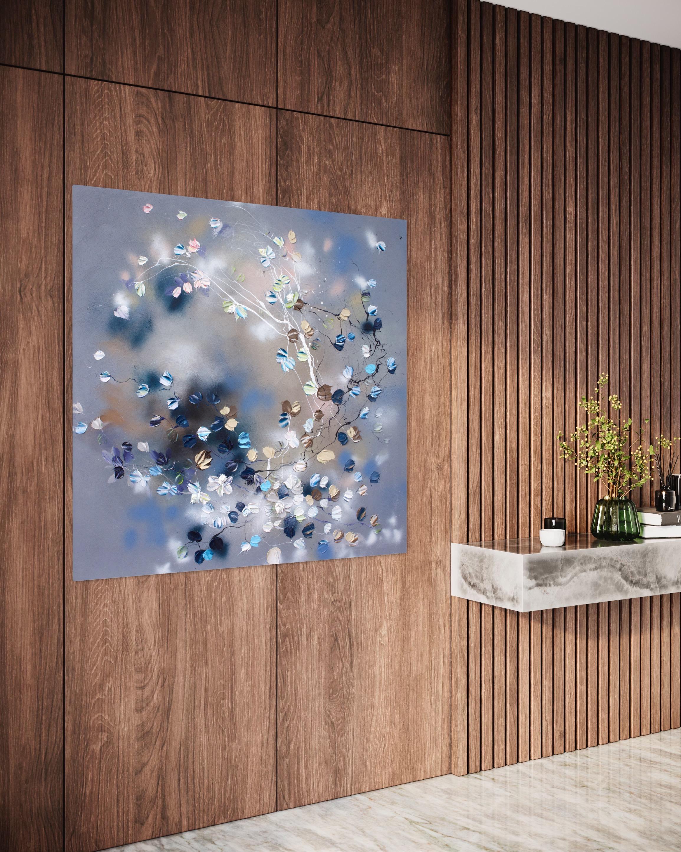 Phenomena X., großes Blumengemälde im Angebot 6