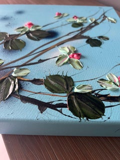 "Pequeño arte floral "Arbusto de rosas rojas