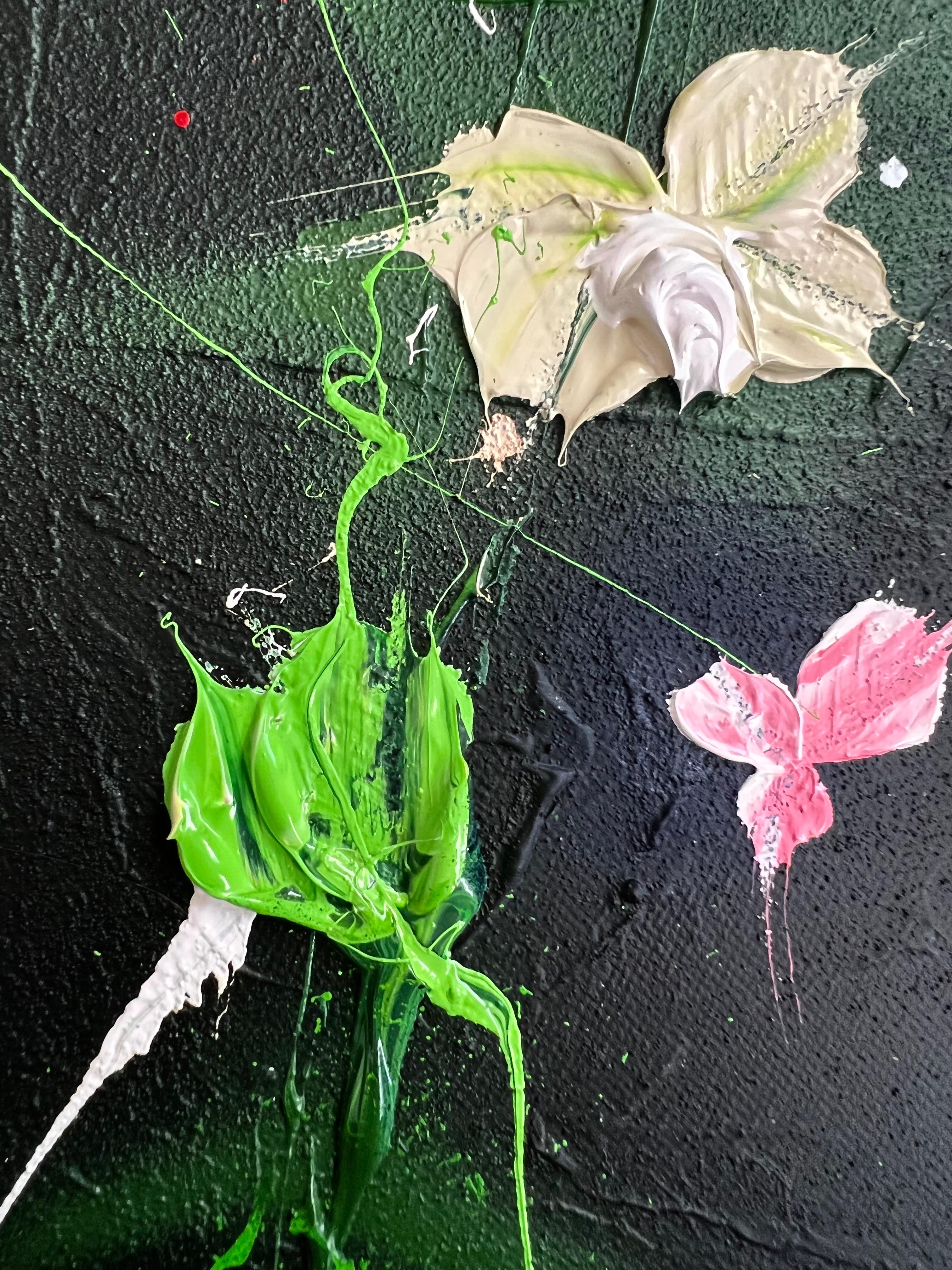 Pittura acrilica astratta su tela 60x60x2 cm (23,6 x 23,6 x 0,8 pollici). Tecnica mista su tela avvolta in galleria. L'opera è pronta per essere appesa. Non è necessario incorniciare. I lati dell'opera sono dipinti.
L'opera è firmata, datata e