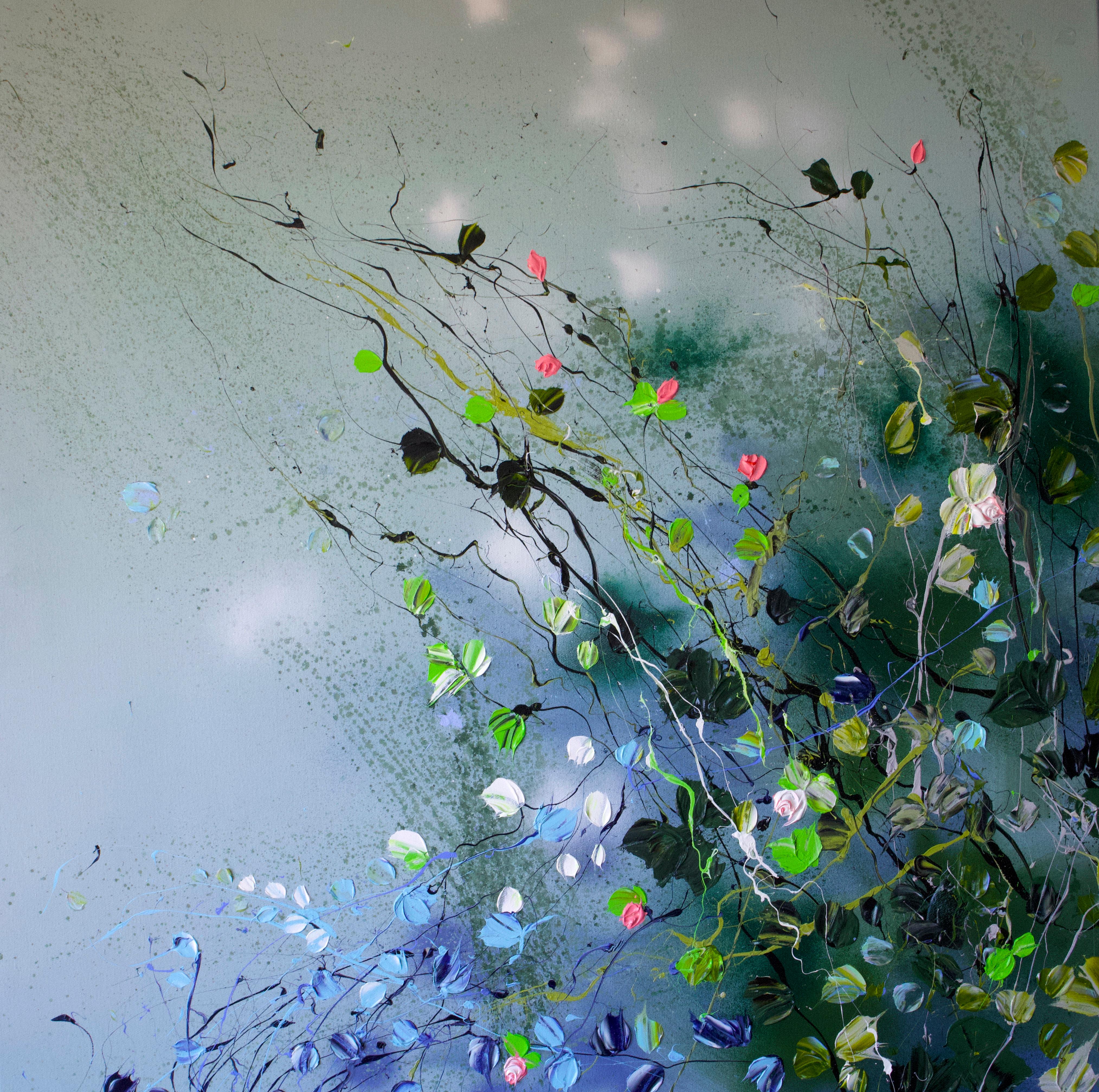 "Smell Of Silence" floral large painting