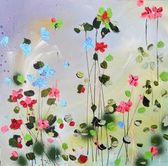 "Summer Episode" floral large painting