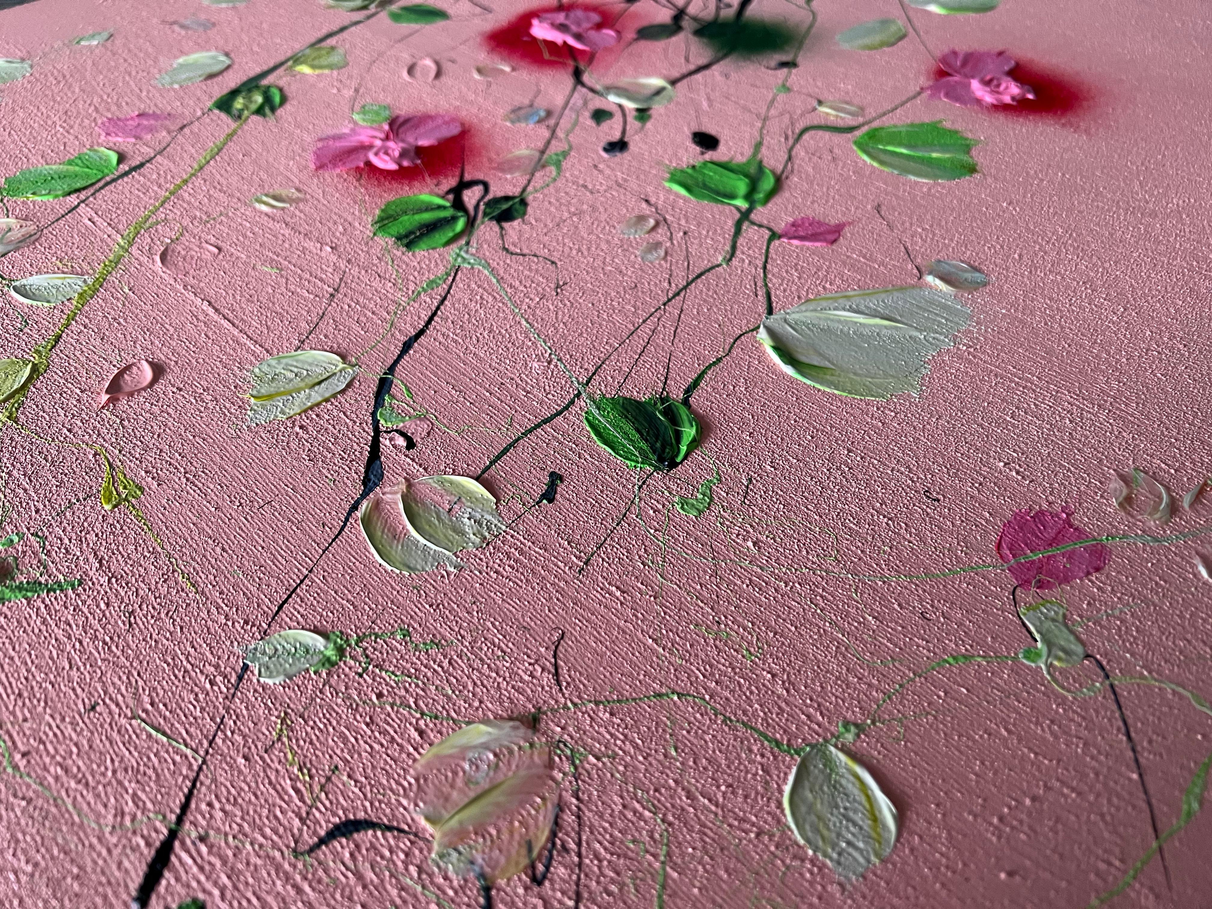 Abstraktes, strukturiertes Acrylgemälde auf Leinwand 60x60x2 cm (23,6 x 23,6 x 0,8 Zoll). Gemischte Medien auf galerieumwickelter Leinwand. Das Werk ist fertig zum Aufhängen. Keine Rahmung erforderlich. Die Seiten des Werkes sind bemalt.
Das