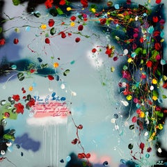 "The Magic Of Silence" floral large painting