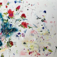 "Weekend Of Thoughts" floral large painting