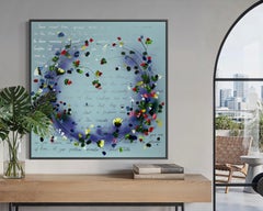 Ohne zurückzuschauen – AM Contemporary, farbenfrohes, großformatiges Blumenbild